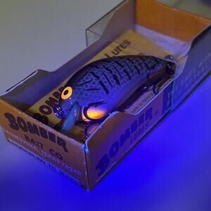 Vintage Bomber Lures Model A Medium Runner Fishing Lure Crankbait Glows